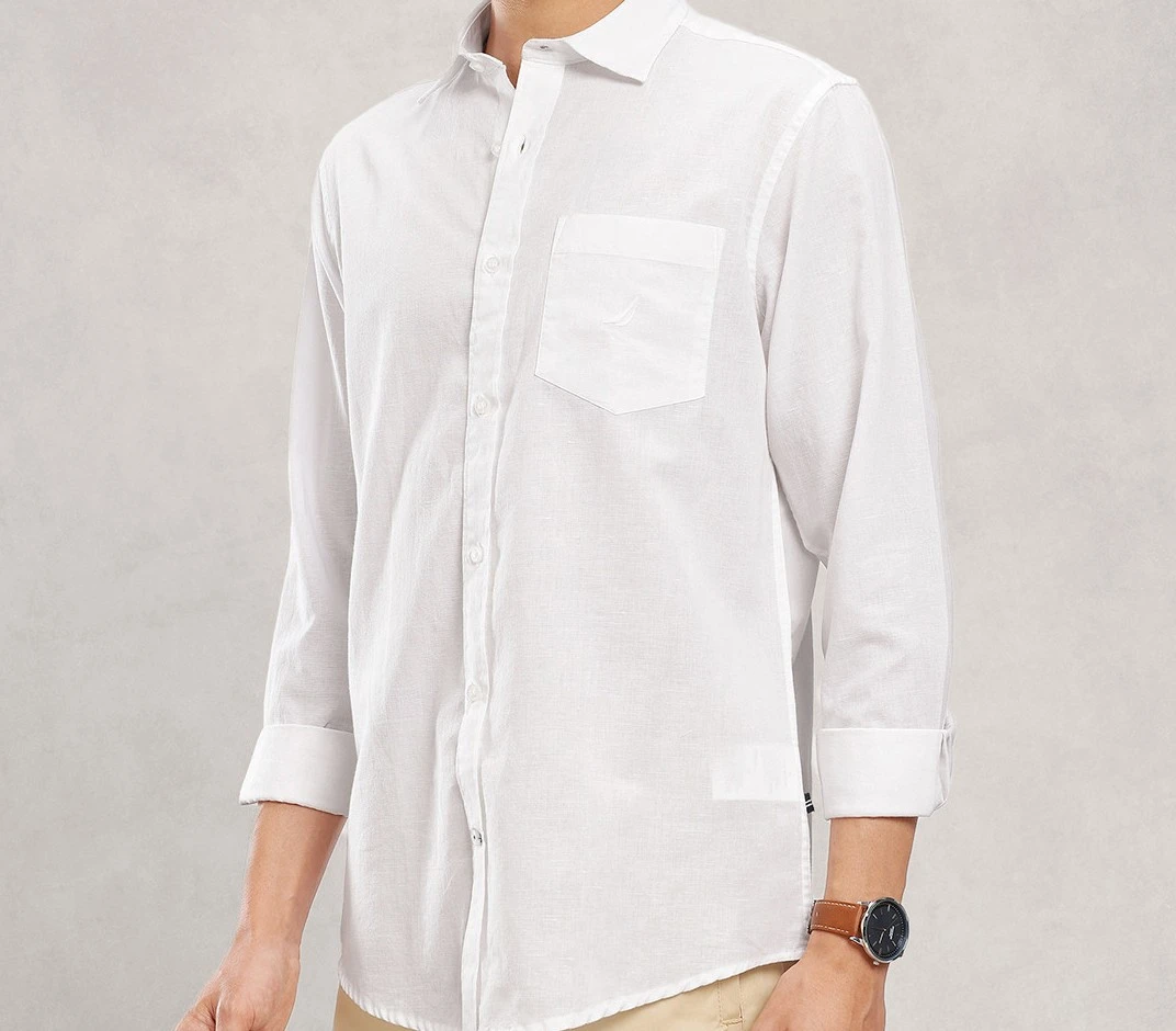 Men Premium Cotton Linen Casual Shirt
